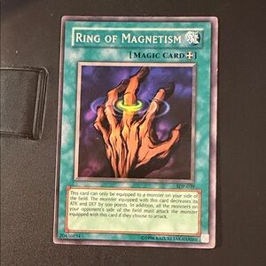 Yu-Gi-Oh! Ring of Magnetism Trading Card - Teal Border